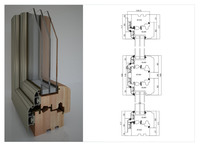 Hout-alu composit 78mm-Schuifraam